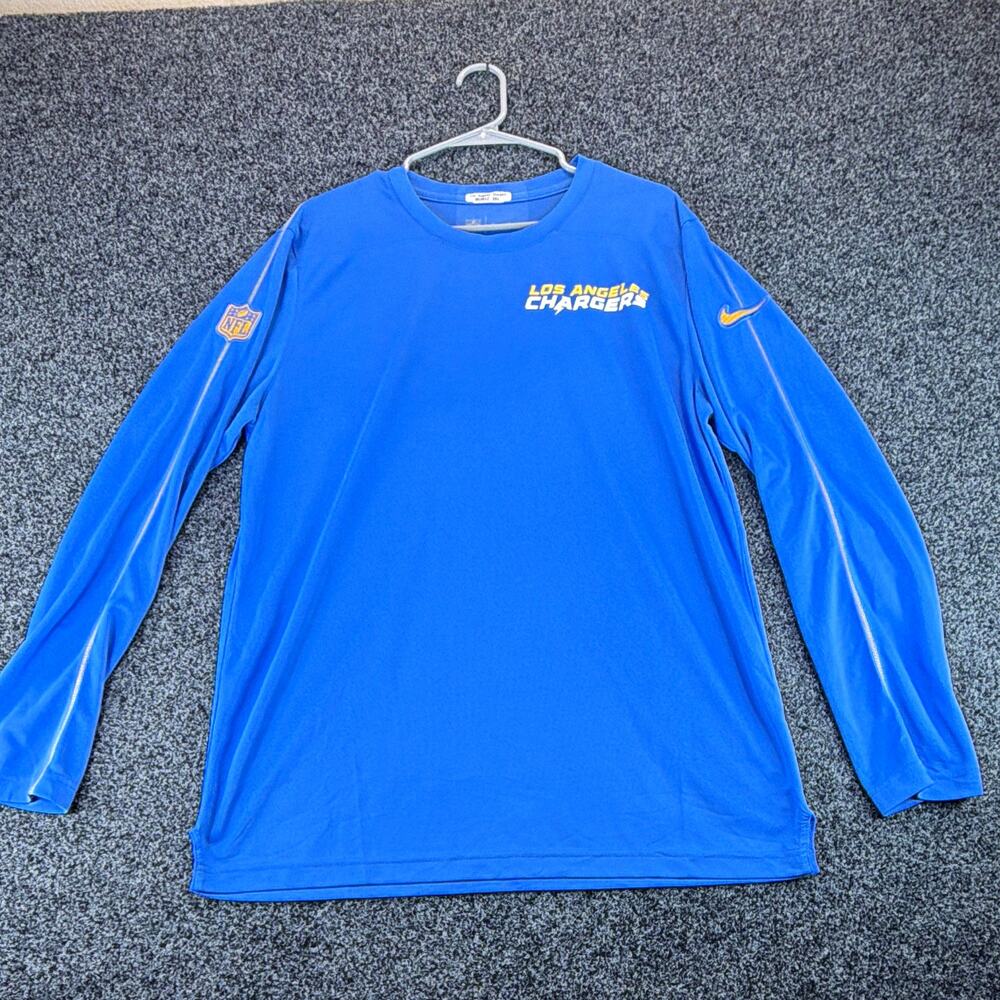 Nike Los Angeles Chargers NFL Dri-FIT Long Sleeve Shirt Blue, L team issued